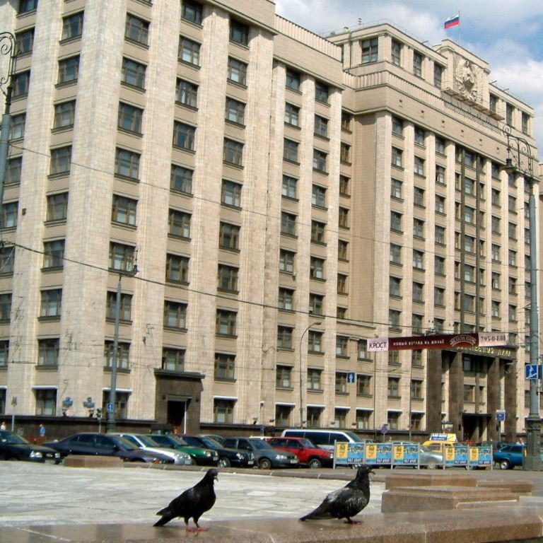 Pigeons in Moscow